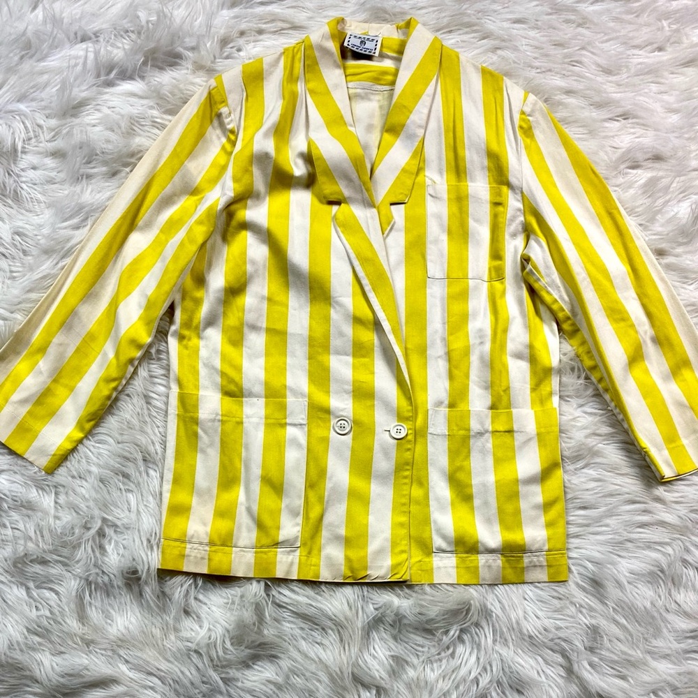 Vintage 90s Limited Express Striped Jacket Blazer - Picture 1 of 5